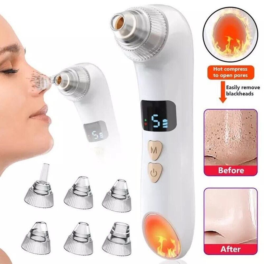 Blackhead Remover Rechargeable Deep Pore Acne Facial Cleanser Camera App NEW